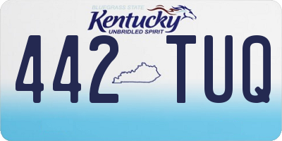 KY license plate 442TUQ