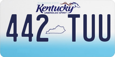 KY license plate 442TUU