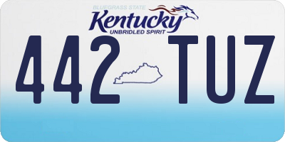 KY license plate 442TUZ