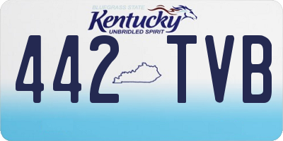 KY license plate 442TVB