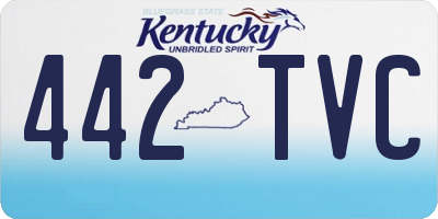KY license plate 442TVC