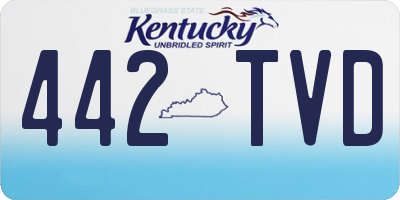 KY license plate 442TVD