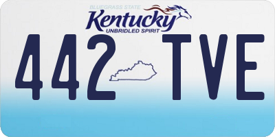 KY license plate 442TVE