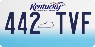 KY license plate 442TVF