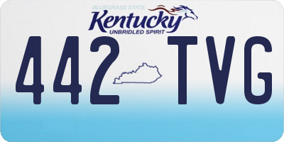 KY license plate 442TVG
