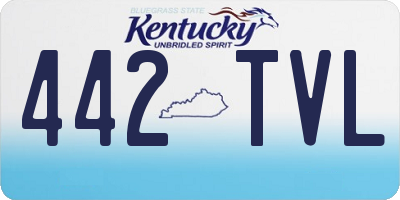 KY license plate 442TVL