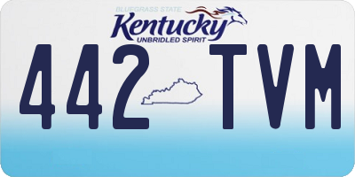 KY license plate 442TVM