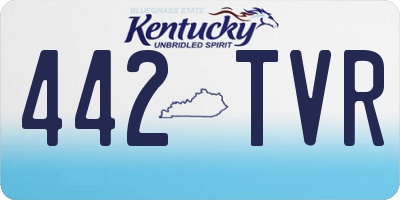 KY license plate 442TVR