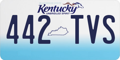 KY license plate 442TVS
