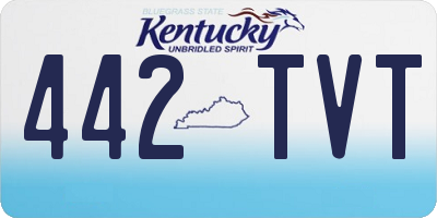 KY license plate 442TVT