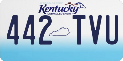 KY license plate 442TVU