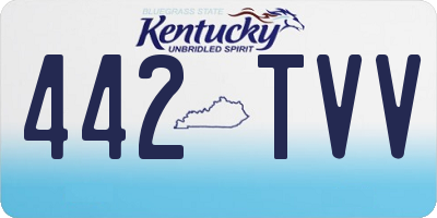 KY license plate 442TVV