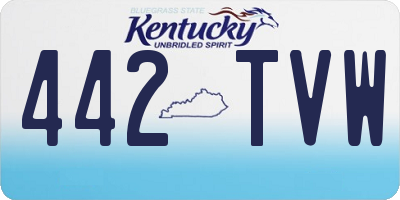 KY license plate 442TVW