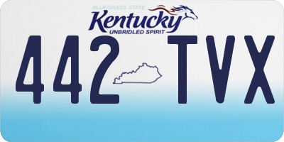 KY license plate 442TVX
