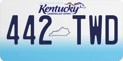 KY license plate 442TWD