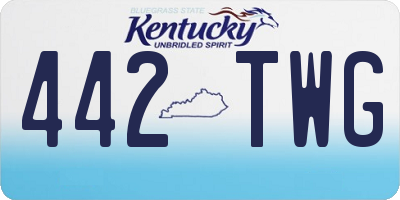 KY license plate 442TWG
