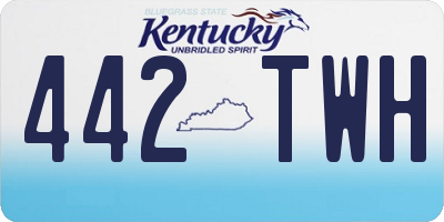KY license plate 442TWH