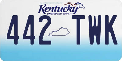 KY license plate 442TWK