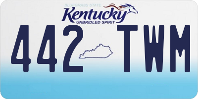 KY license plate 442TWM