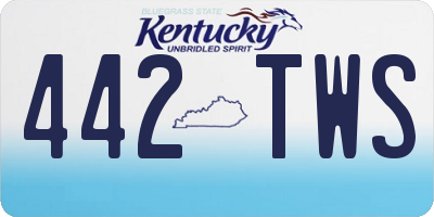 KY license plate 442TWS