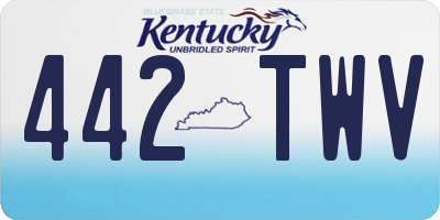 KY license plate 442TWV