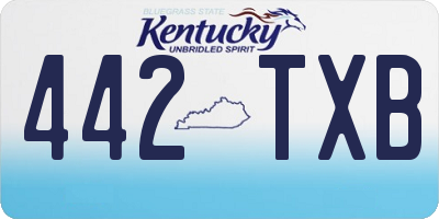 KY license plate 442TXB