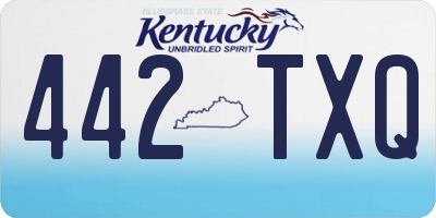 KY license plate 442TXQ