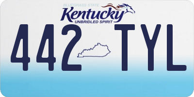 KY license plate 442TYL