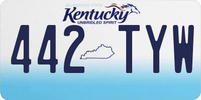 KY license plate 442TYW