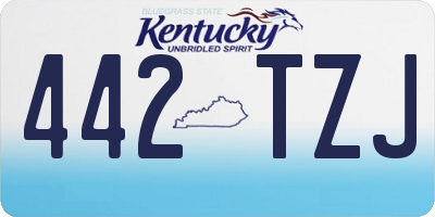 KY license plate 442TZJ