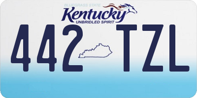 KY license plate 442TZL