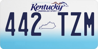 KY license plate 442TZM