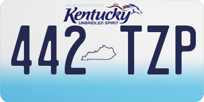 KY license plate 442TZP