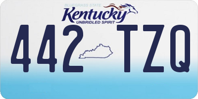 KY license plate 442TZQ
