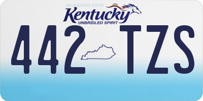KY license plate 442TZS