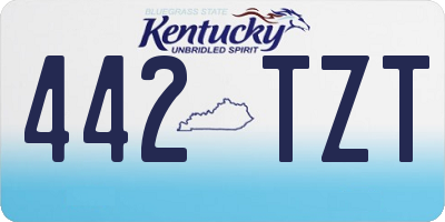 KY license plate 442TZT