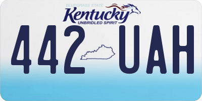 KY license plate 442UAH
