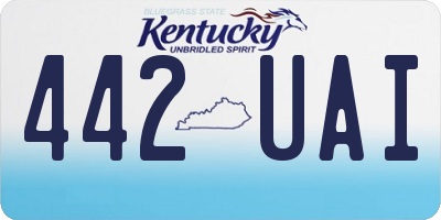 KY license plate 442UAI