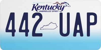 KY license plate 442UAP