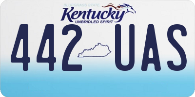 KY license plate 442UAS