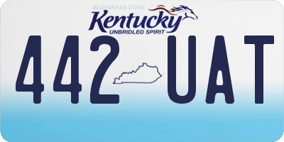 KY license plate 442UAT