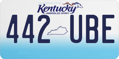 KY license plate 442UBE