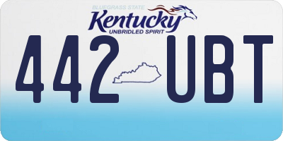 KY license plate 442UBT