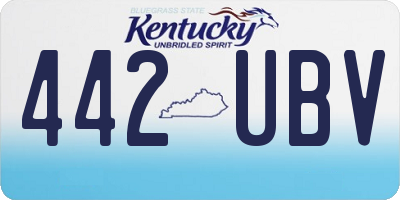 KY license plate 442UBV