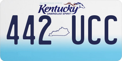 KY license plate 442UCC