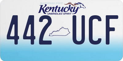 KY license plate 442UCF