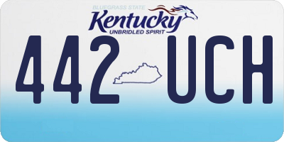 KY license plate 442UCH
