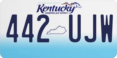 KY license plate 442UJW