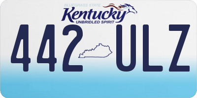 KY license plate 442ULZ