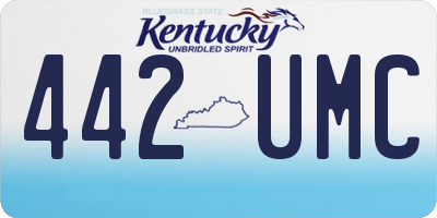 KY license plate 442UMC